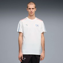 Puma Erkek Beyaz Puma Bmw Mms Sportswear Mt7 Tee Beyaz Erkek T-Shirt