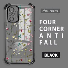 Ucuc Redmi Note 10 Pro Uyumlu Şeffaf Dört Köşe Kaplama Parlak Kenar Silikon Kılıf