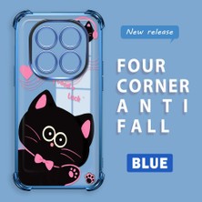 Ucuc Redmi Note 14 Pro 4g Uyumlu Şeffaf Dört Köşe Kaplama Parlak Kenar Silikon Kılıf