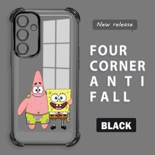 Ucuc Samsung Galaxy A16 Uyumlu Şeffaf Dört Köşe Kaplama Parlak Kenar Silikon Kılıf