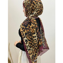 JOOQSTORE Leopar Desen Soft Şal