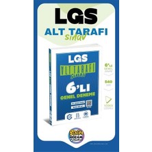Lgs Alt Tarafı Sınav 6 Lı Genel Deneme ( Benim Hocam- Arı- Çanta Yayınları Ortak Denemesidir )