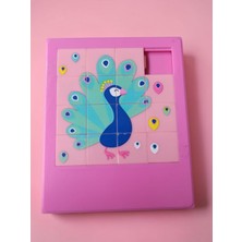 Hureggo Vintage 80'ler Smart Puzzle Tavus Kuşu Desen''10 x 9 cm