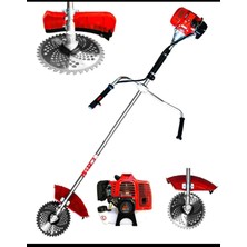 Moonshop Çift Metal Şanzıman Yan Tipi Benzinli Motorlu Çim Biçme Makinesi Elmas Canavar Başlık