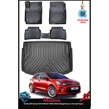 Rizline Kia Rio 2017 Sonrası Hatchback Yeni Logolu Bagaj Havuzu ve Havuzlu Paspas