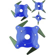 Moonshop Alman Tırpan Başlığı 4 Bıçaklı Çelik Malzeme Yan Tırpan Sırt Tırpan Bütün Başlıklara Uyumlu...