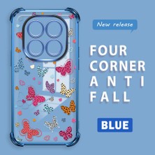 Ucuc Redmi Note 14 Pro 4g Uyumlu Şeffaf Dört Köşe Kaplama Parlak Kenar Silikon Kılıf