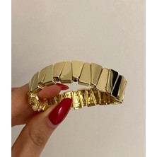 Damla Model Gold Lastikli Bileklik