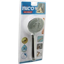 Go İthalat Orta Boy Yuvarlak - Bombeli =9.7cm Duş Başlık Kademeli Vakumlu Krom Gövde - Gri Zeminsap:14.5cm (5491)