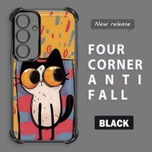 Ucuc Samsung Galaxy S24 Plus Uyumlu Şeffaf Dört Köşe Kaplama Parlak Kenar Silikon Kılıf