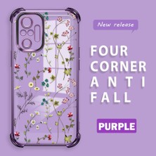 Ucuc Redmi Note 10 Pro Uyumlu Şeffaf Dört Köşe Kaplama Parlak Kenar Silikon Kılıf