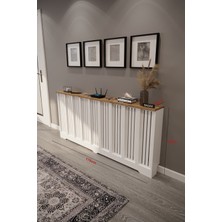 Bagax Efes Model, Beyaz Üstü Çam Renk,iç Ölçü 176 cm Dış Ölçü 180 cm Petek Kaplama, Dresuar