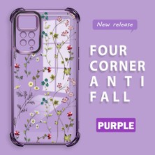 Ucuc Redmi Note 12 Pro 4g Uyumlu Şeffaf Dört Köşe Kaplama Parlak Kenar Silikon Kılıf