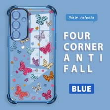 Ucuc Samsung Galaxy A16 Uyumlu Şeffaf Dört Köşe Kaplama Parlak Kenar Silikon Kılıf