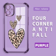 Ucuc Samsung Galaxy A06 Uyumlu Şeffaf Dört Köşe Kaplama Parlak Kenar Silikon Kılıf