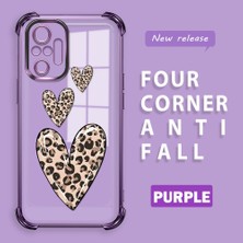 Ucuc Redmi Note 10 Pro Uyumlu Şeffaf Dört Köşe Kaplama Parlak Kenar Silikon Kılıf