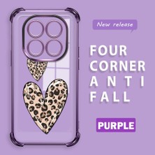 Ucuc Redmi Note 14 Pro 4g Uyumlu Şeffaf Dört Köşe Kaplama Parlak Kenar Silikon Kılıf