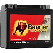 Banner Bike Bull AGM51821 YTX20L-BS 12 V 18 Ah 0