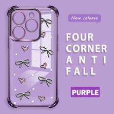 Ucuc Infinix Smart 8/8 Pro Uyumlu Şeffaf Dört Köşe Kaplama Parlak Kenar Silikon Kılıf