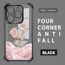 Ucuc Tecno Spark Go 2024 Uyumlu Şeffaf Dört Köşe Kaplama Parlak Kenar Silikon Kılıf