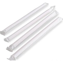 ŞEYLİŞEYLER Şeylişeyler - Kağıt Sargılı Pipet 19 cm 200'LÜ 10 Paket (2000 Adet)