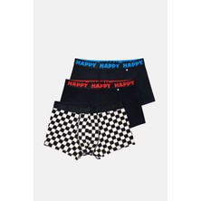Happy Socks -  Erkek Çok Renkli Karışık Desenli 3\'lü Boxer Seti