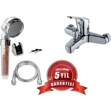 Moonshop Banyo Bataryası Duş Seti Fonksiyonlu Duş Başlığı Batarya Seti / 5 Yıl Garantil