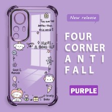 Ucuc Mi 12T Uyumlu Şeffaf Dört Köşe Kaplama Parlak Kenar Silikon Kılıf