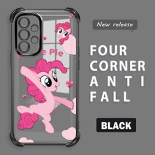 Ucuc Samsung Galaxy A52/A52S Uyumlu Şeffaf Dört Köşe Kaplama Parlak Kenar Silikon Kılıf