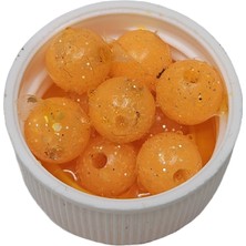 Aldos Sport Fishing Vanilya Kokulu 8 mm Silikon Yumuşak Yüzen Sazan Turna Çupra Levrek Dip Yemi (40 Adet)