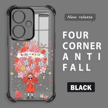 Ucuc Redmi Note 13 Pro Plus 5g Uyumlu Şeffaf Dört Köşe Kaplama Parlak Kenar Silikon Kılıf