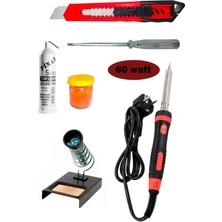 Moonshop 60W Lehim Makinesi Kalem Havya Leyim Tel Pasta Stand Tam Set Falçata