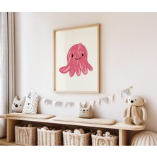 Des Vu Print Çocuk Odası Posteri, Hayvan Temalı Çocuk Odası Çerçevesiz Poster, Çocuk Odası Dekor