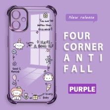 Ucuc Samsung Galaxy A06 Uyumlu Şeffaf Dört Köşe Kaplama Parlak Kenar Silikon Kılıf