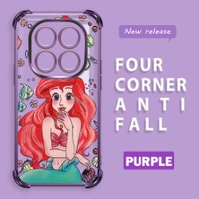 Ucuc Redmi Note 14 Pro 4g Uyumlu Şeffaf Dört Köşe Kaplama Parlak Kenar Silikon Kılıf