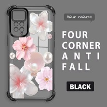 Ucuc Redmi Note 11 Pro 4g Uyumlu Şeffaf Dört Köşe Kaplama Parlak Kenar Silikon Kılıf