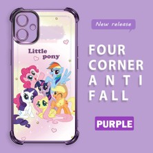 Ucuc Samsung Galaxy A06 Uyumlu Şeffaf Dört Köşe Kaplama Parlak Kenar Silikon Kılıf