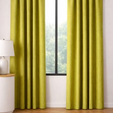 Lena Maison Yumuşak Dokulu Düz Fon Perde-Tek Kanat