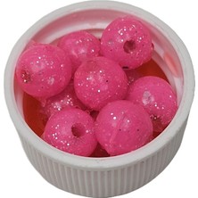 Aldos Sport Fishing Çilek Kokulu 10 mm Silikon Yumuşak Yüzen Sazan Turna Çupra Levrek Dip Yemi (20 Adet)