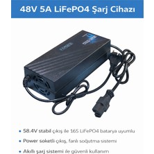 User Pil Batarya 48V 5A Lifepo4 Şarj Cihazı (16S Lfp)