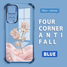 Ucuc Redmi Note 12 Pro 4g Uyumlu Şeffaf Dört Köşe Kaplama Parlak Kenar Silikon Kılıf