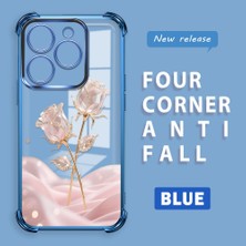 Ucuc Tecno Spark 20/20C Uyumlu Şeffaf Dört Köşe Kaplama Parlak Kenar Silikon Kılıf