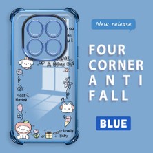 Ucuc Redmi Note 14 Pro 4g Uyumlu Şeffaf Dört Köşe Kaplama Parlak Kenar Silikon Kılıf