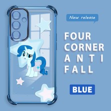 Ucuc Samsung Galaxy A16 Uyumlu Şeffaf Dört Köşe Kaplama Parlak Kenar Silikon Kılıf