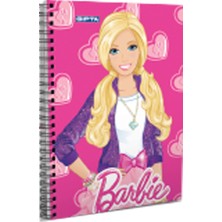 Kitabevimden Gıpta Not Defteri Spiralli Karton Kapak ( 36 Lı Stand ) A6 Barbie 5516