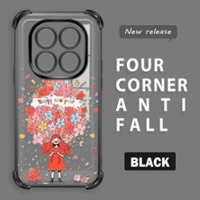 Ucuc Redmi Note 14 Pro 4g Uyumlu Şeffaf Dört Köşe Kaplama Parlak Kenar Silikon Kılıf