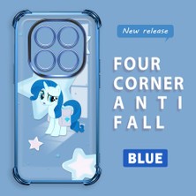 Ucuc Redmi Note 14 Pro 4g Uyumlu Şeffaf Dört Köşe Kaplama Parlak Kenar Silikon Kılıf