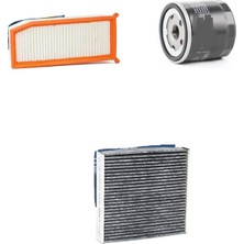 Sardes Filtre Seti Renault Captur 1.5 Dci Dizel 90 Bg 3lü Hava + Yağ F. + Polen