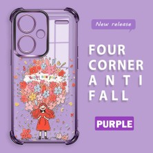 Ucuc Redmi Note 13 Pro Plus 5g Uyumlu Şeffaf Dört Köşe Kaplama Parlak Kenar Silikon Kılıf