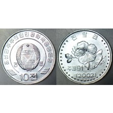 Banknoting Kuzey Kore 10 Chon 2002 Specimen Çil.